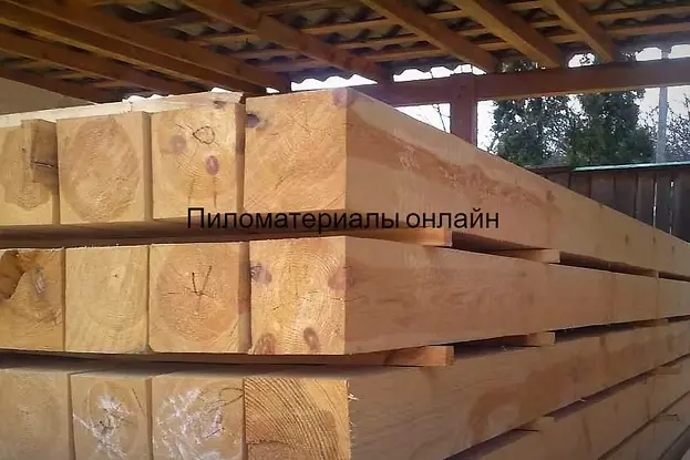 Брус сухой строганый 190×190×6000